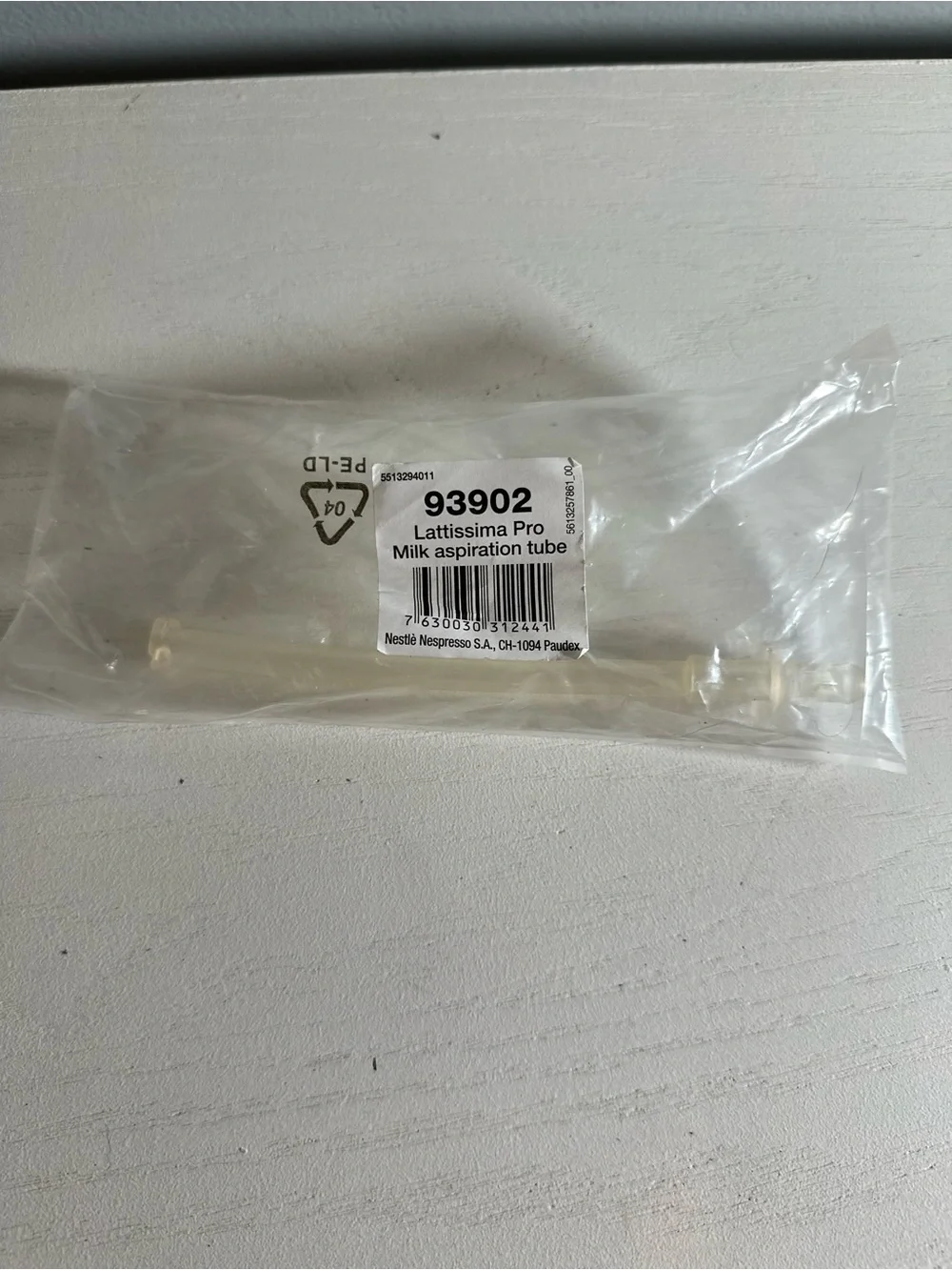 Nespresso - Lattissima Pro Milk Aspiration Tube